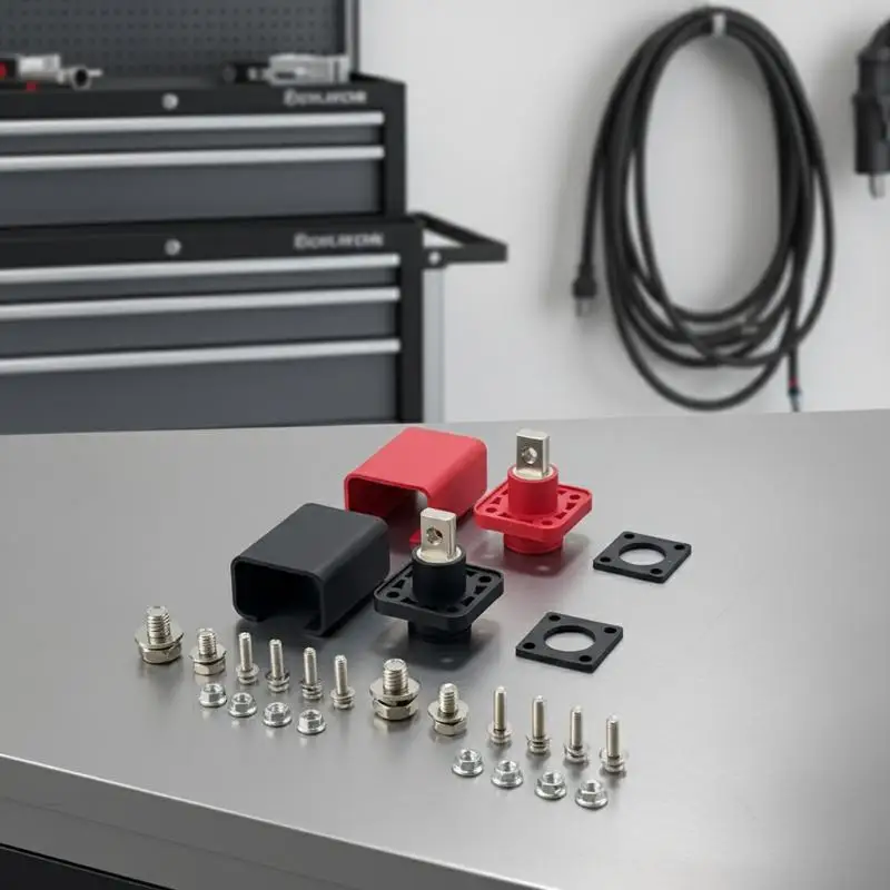 1 Set Battery Storage Terminal Post 100A 120A All-Copper Lithium Battery Energy Storage Terminal Battery Connector