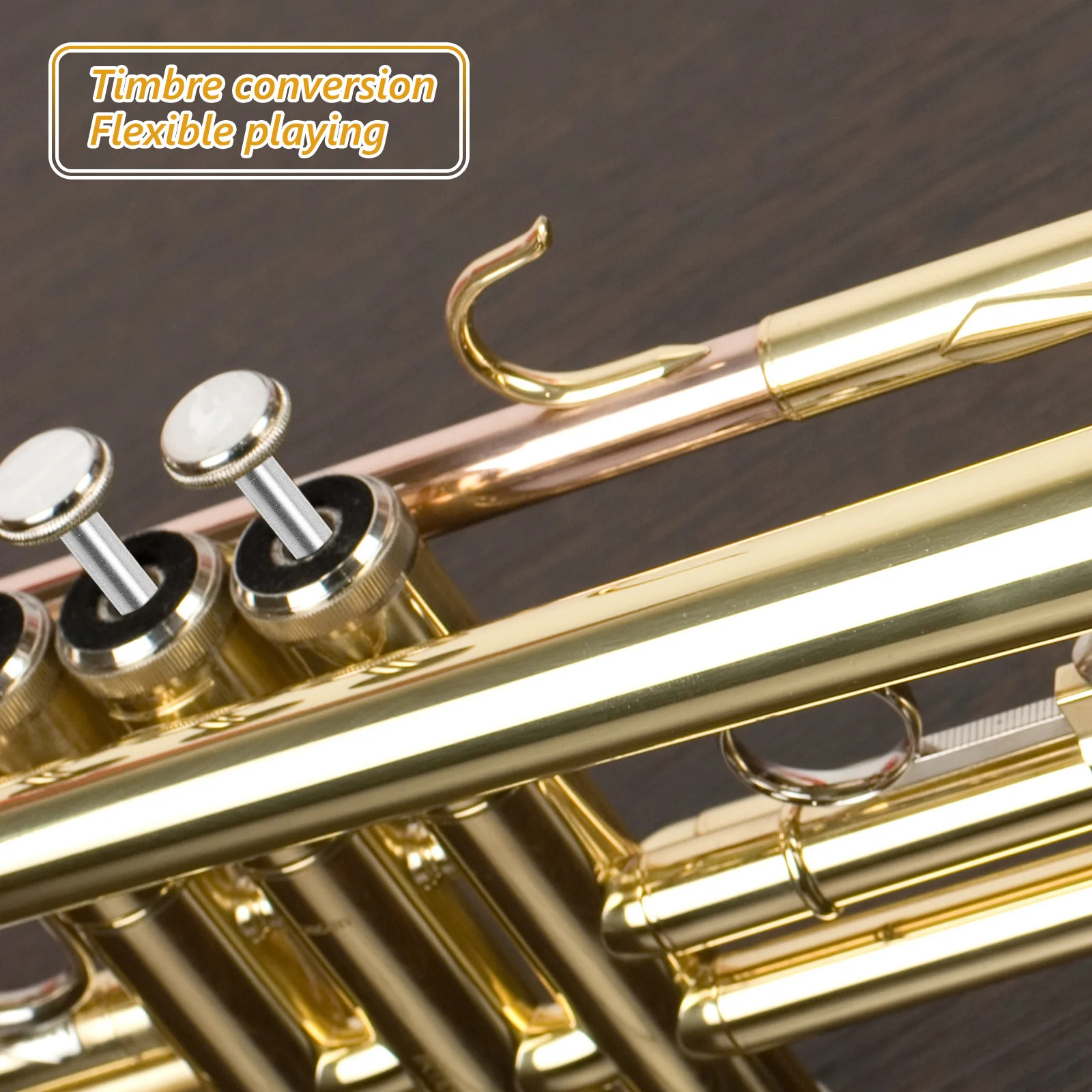 

1pcs Tenor Horn Piston Stem Stainless Steel Connecting Rod Replacement Durable Repair Supply Instrument Maintenance Accessory