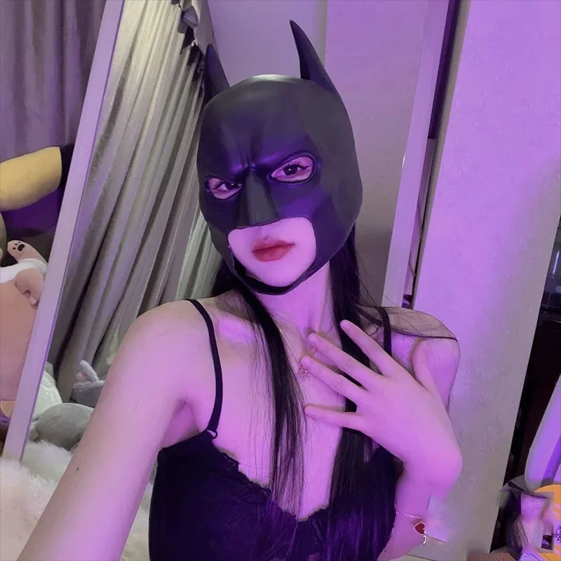 Bat Mask Headgear Latex Material Cosplay Headgear Halloween Night Dance Party Adult Masquerade Mask Latex Mask for Men Anime - view 5