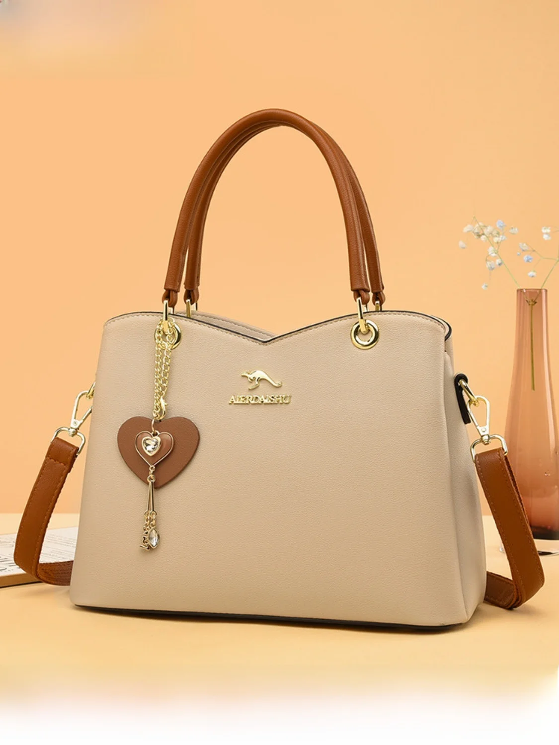 kangaroo-genuine-leather-handbag-women's-new-2026-elegant-crossbody-bag-gift-cowhide-bag-single-shoulder-slant-carry-handle