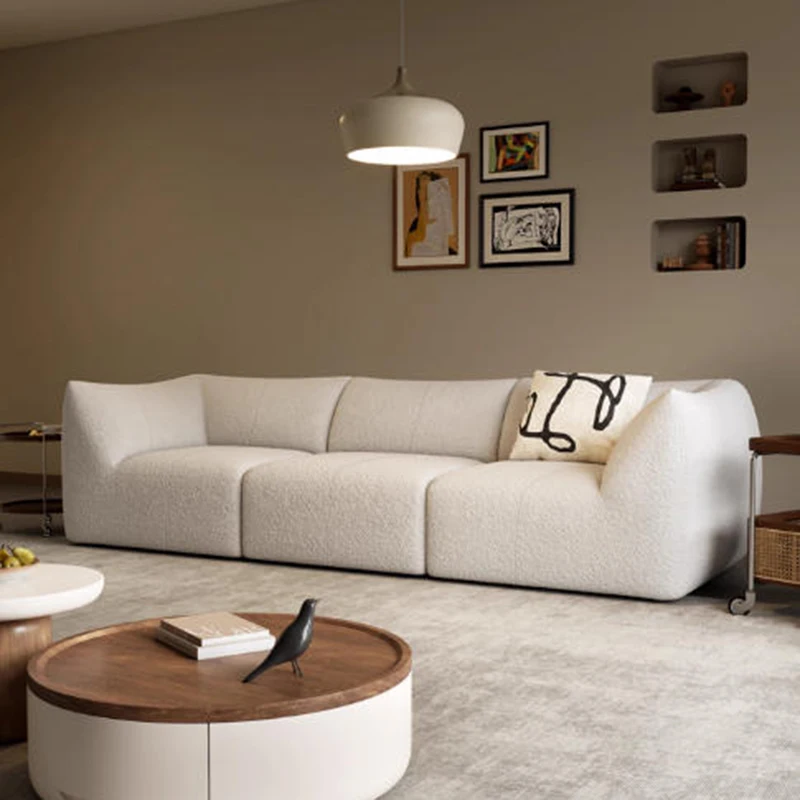 

White Love Seat Living Room Sofas Designer Lounge Floor Cloud Modern Outdoor Sofa Corner Minimalist Muebles Postmodern Furniture