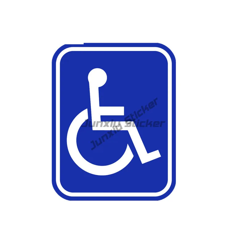 Creative Disabled Wheelchair Waterproof Accessories Sticker for Decorate Helmet Car Camper Bumper Motorcycle Off-road Decal