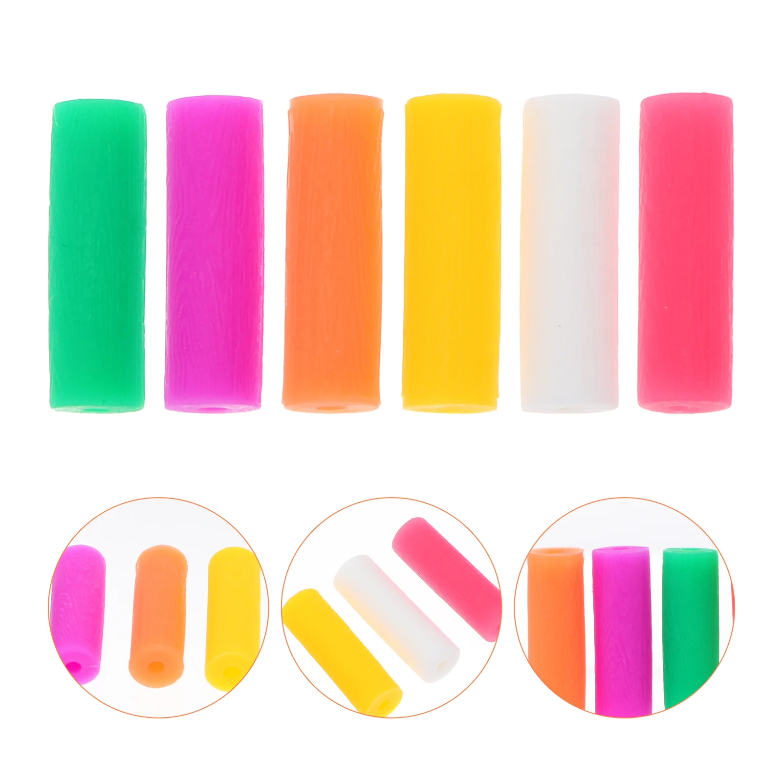 6 Pcs Dental Gum Jaw Exerciser Chewing Stick Device Orthodontics Teether Braces Invisible Trainer Silica Gel