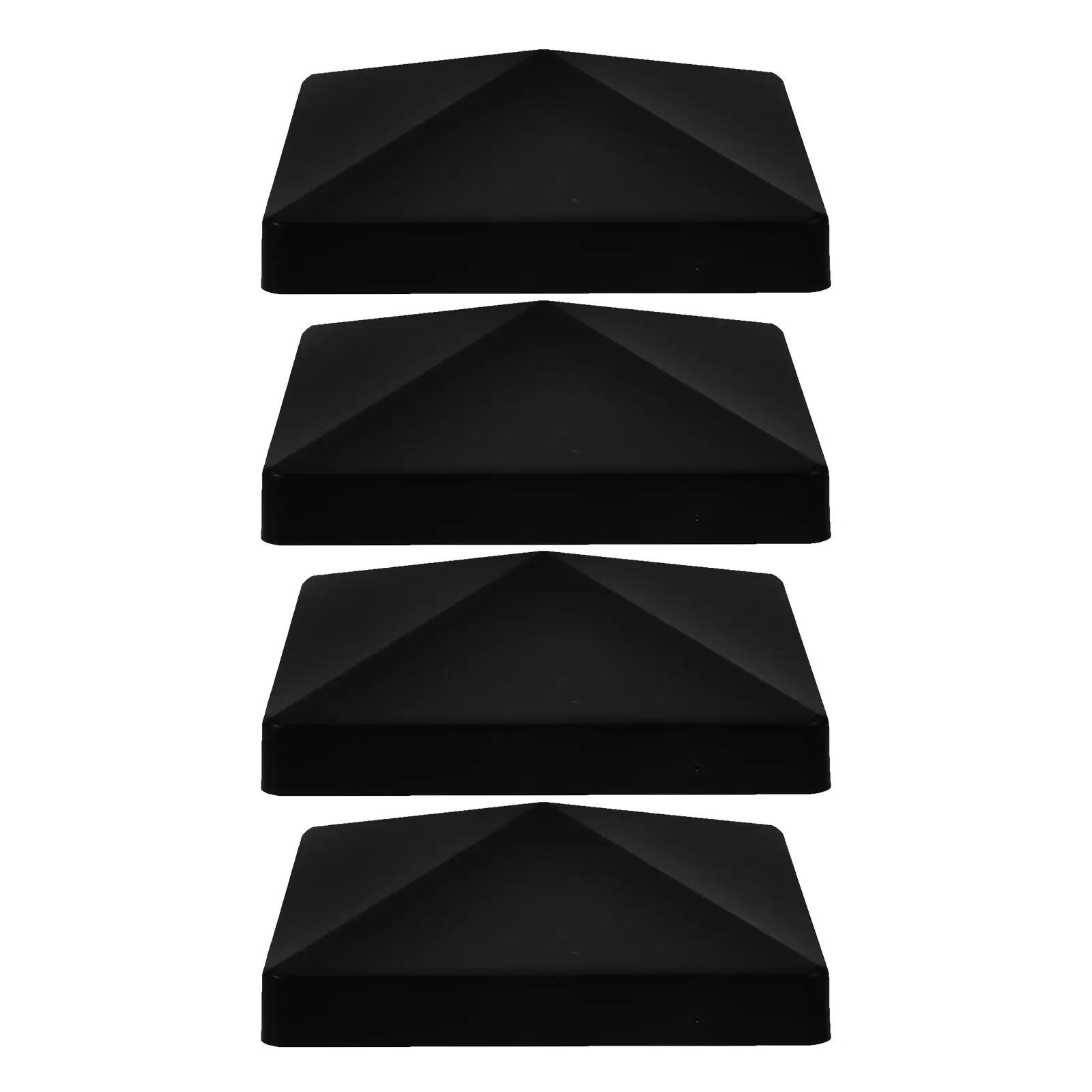 4Sets Plastic Fence Protector Caps Fits Fence Posts Gate Frames Traffic Barriers Railing Guardrails Weather Resistant Reusable