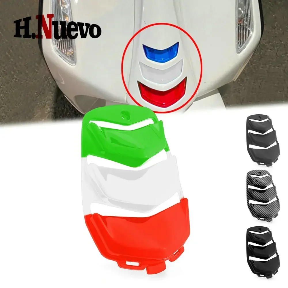 

Horn Cover Inlay Tie Grill Cover ABS Gloss Matte Black Carbon Fiber Pattern Fairing Accessories For Vespa S125 I-GET 2023 24