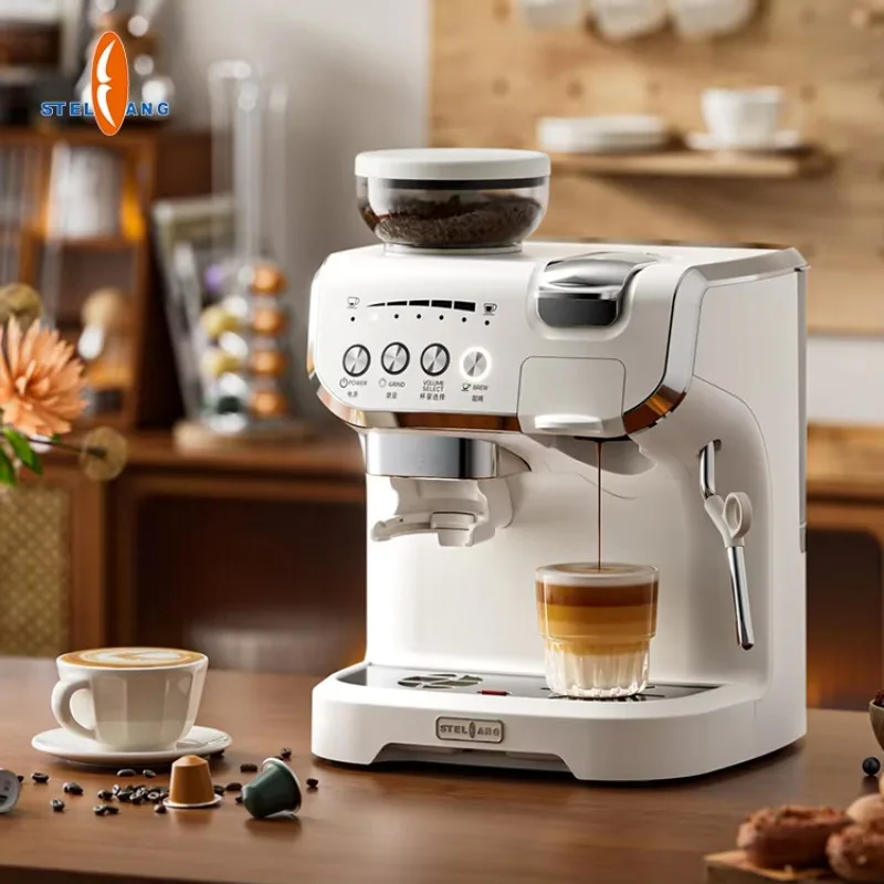 All In 1 Multi Capsule NP DG Coffee Machine Maker With Grinder Built In Coffee Bean To Powder For Commercial