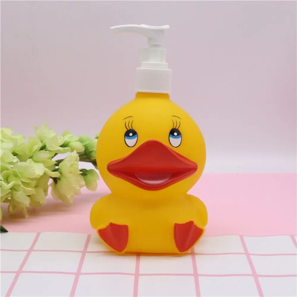 Cute Cartoon Empty Pump Bottle Portable Sub-Bottling 300ML Shower Gel Bottle Panda Press Type Soap Dispenser Kids