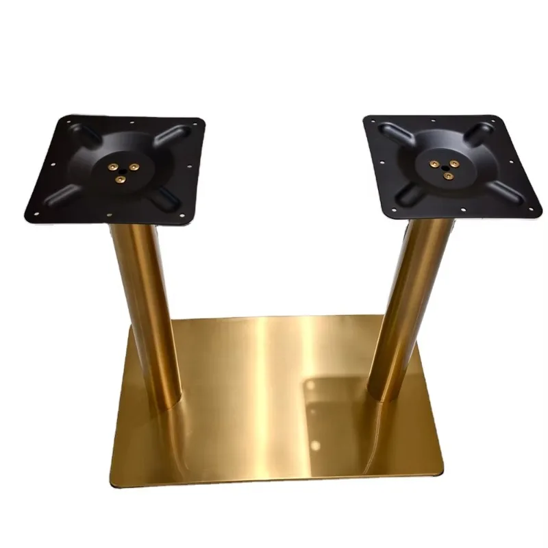 Luxury Heavy Duty Furniture Legs Restaurant Office Metal Modern Accents Stainless Steel Dining Coffee Chrome Table Bases