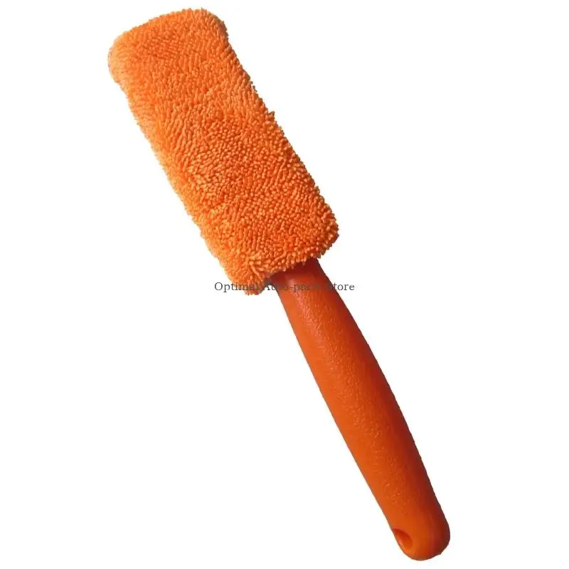 

Plastic Hub Scrubber Short Handle Soft Bristle Car Wheel Tire Rims Cleaning Brush
