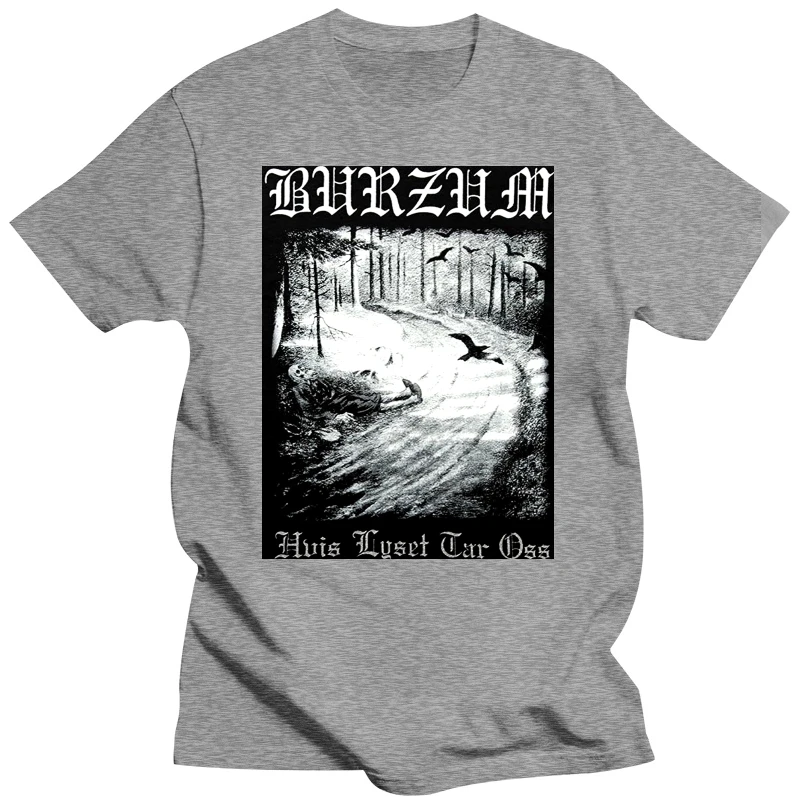 Men T shirt Burzum Hvis Lyset Tar Oss Short Sleeve Funny Black funny t-shirt novelty tshirt women