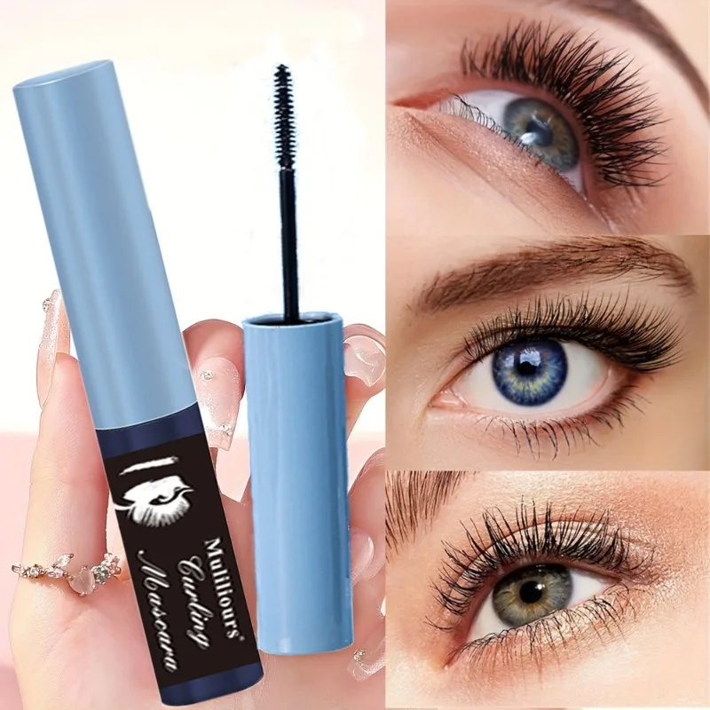 Muliliours Wodoodporny tusz do rzęs Ultra-cienki pędzelek do łatwego nakładania Odporny na pot, odporny na rozmazywanie, długotrwały, wydłużający rzęsy