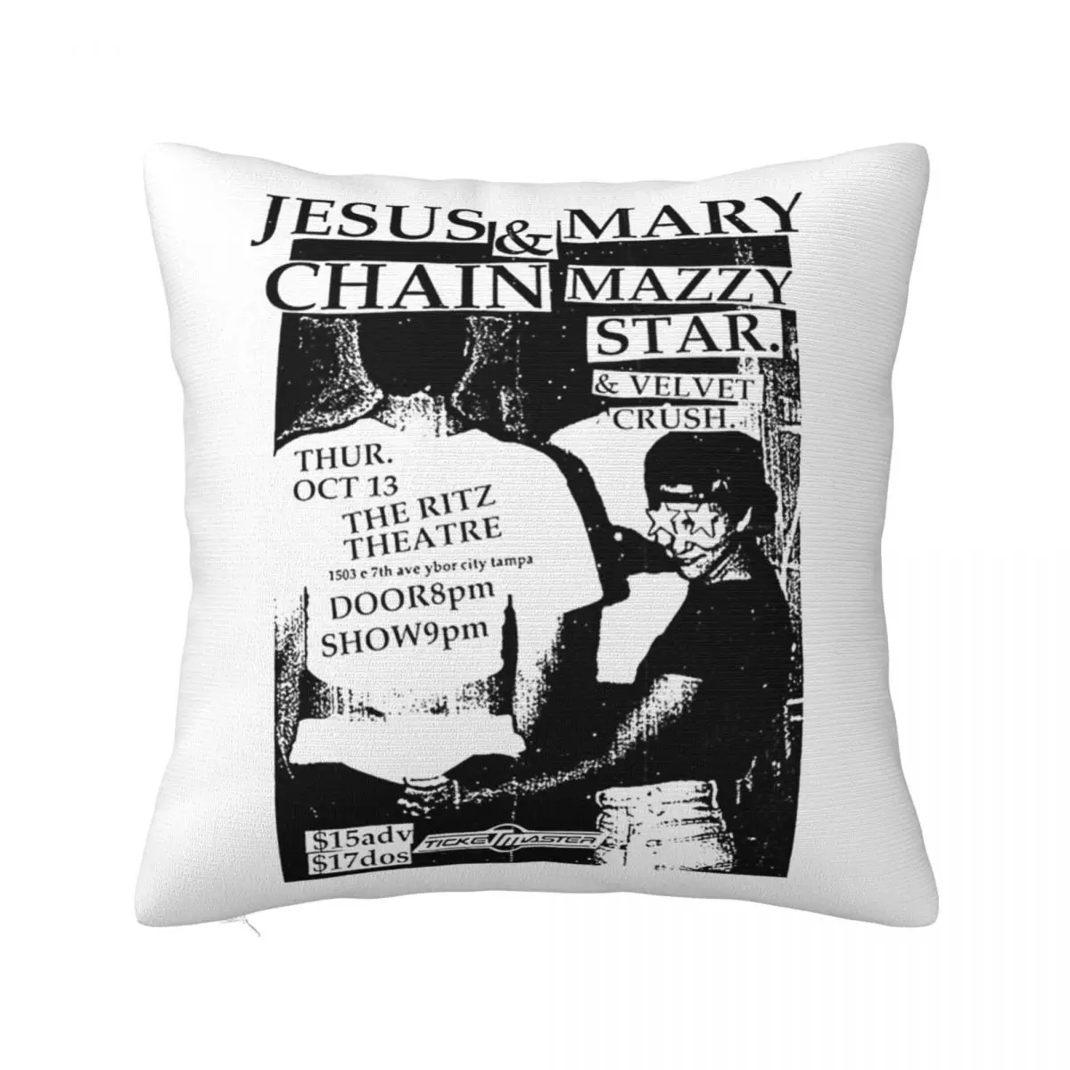 Punk Rock Mazzy Star Pillowcases Bed Car Music Cushion Cover Cute Decor Pillowcase 45*45