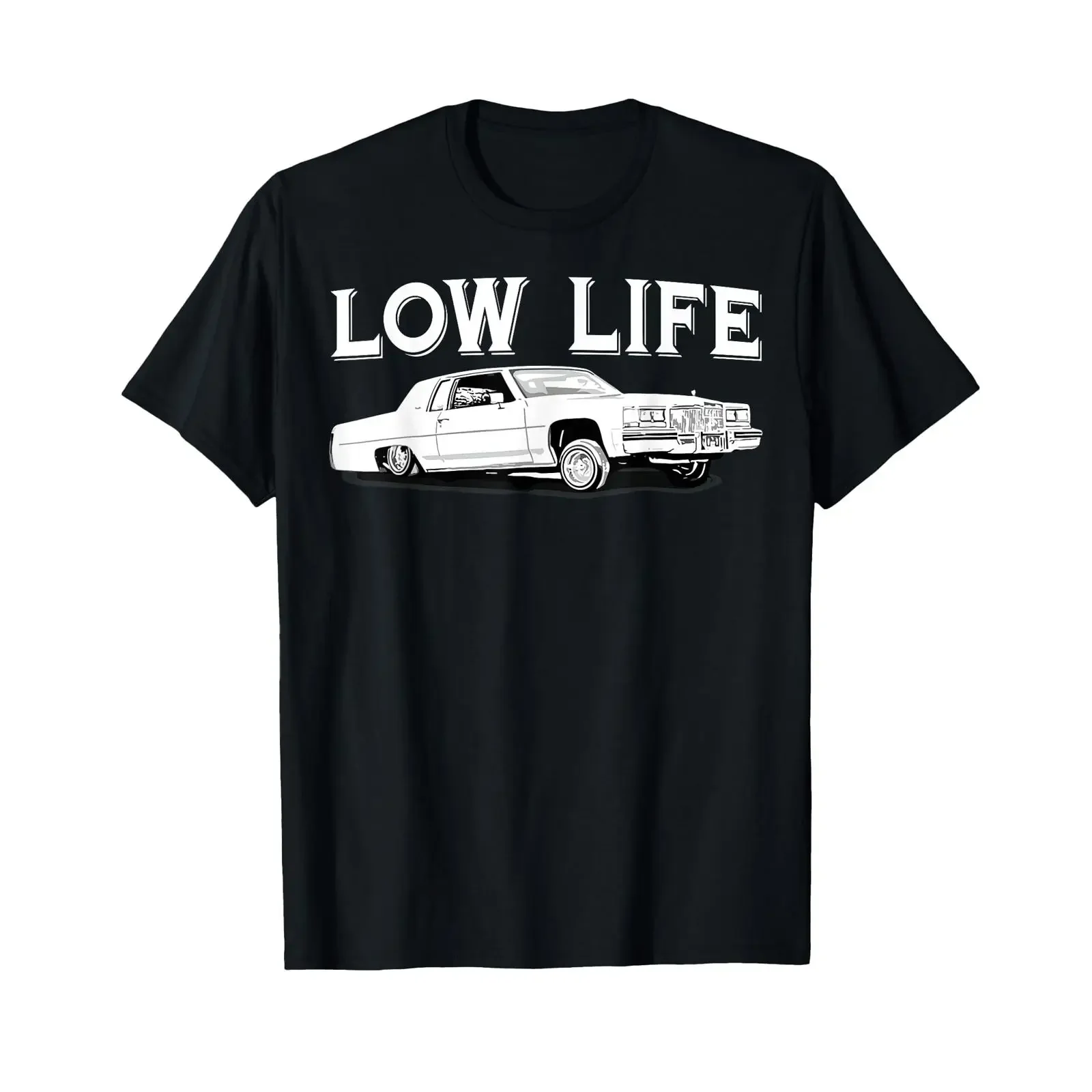 Low Life Funny Rider Car T-Shirt für Liebhaber klassischer Autos, Vintage-Waschung, Designerkleidung, modisch, stilvoll, atmungsaktiv, lässig