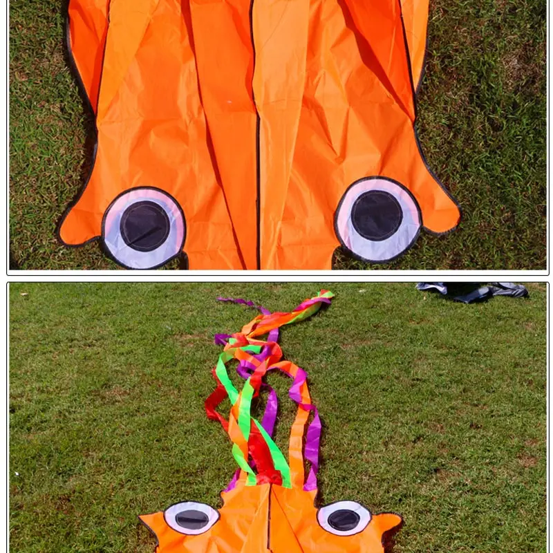 

Kite Kite Outdoor Sports Kids Gifts Accessories Large Foldable Big Octopus With 30m Flying String