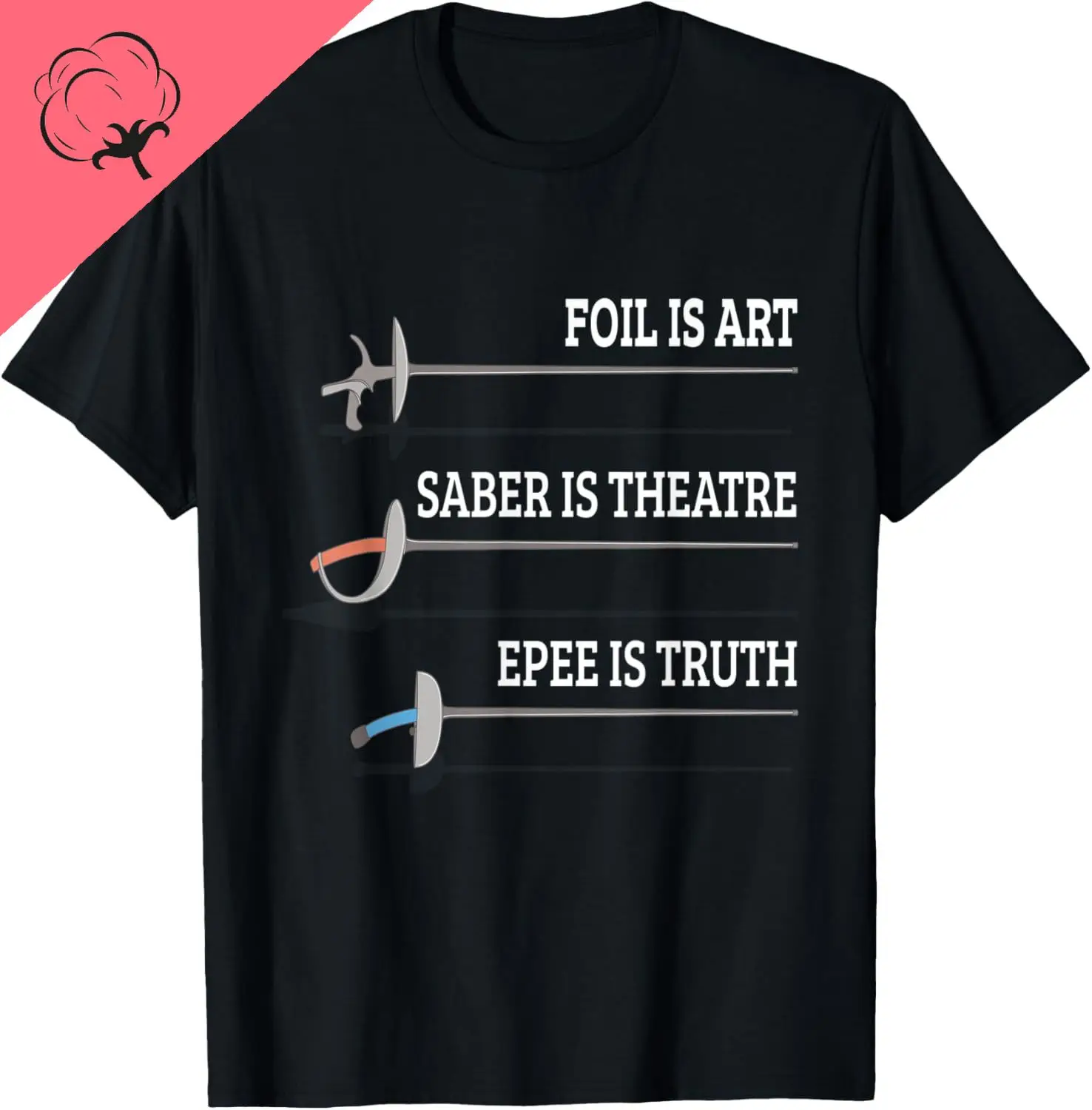 Fencing I Foil Is Art I Epee Fencing Tournament Fencing T-Shirt Graphic T Shirts Cotton Funny Shirt Camisas Streetwear