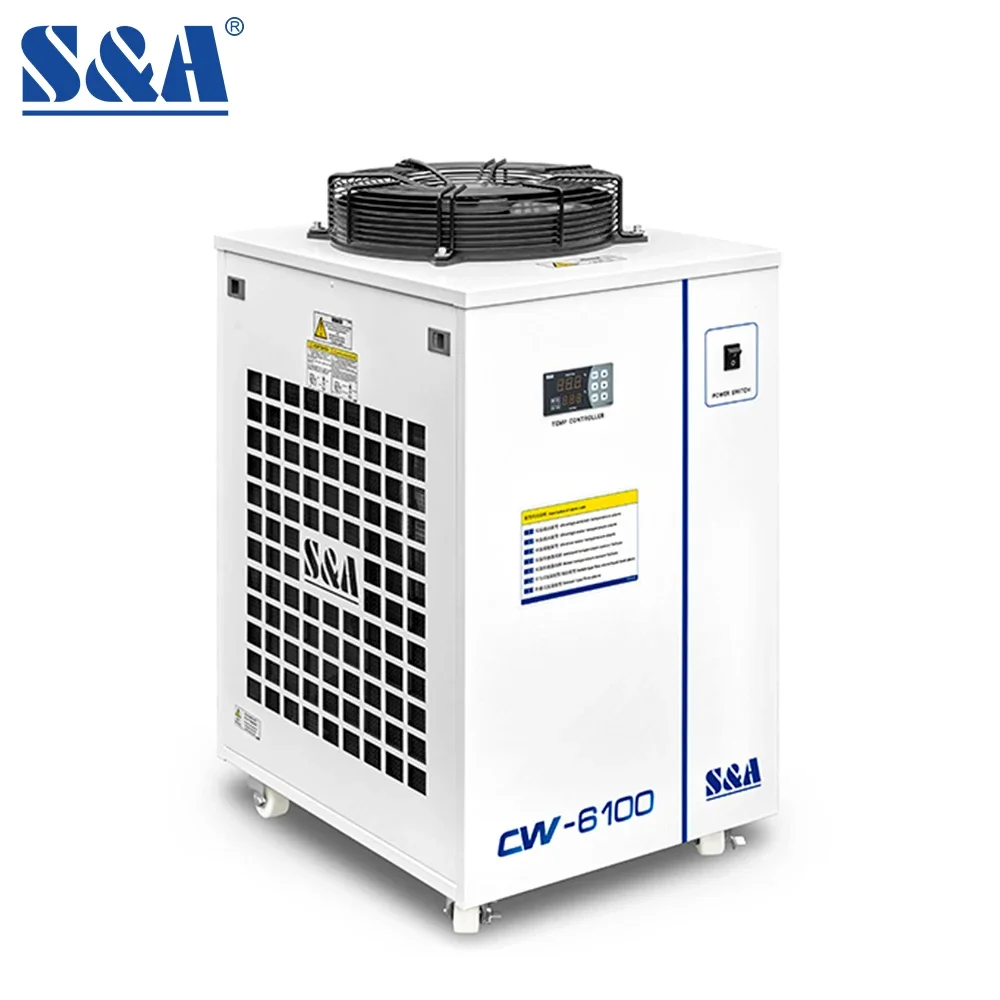 S&A CW-6100BI 220V 1/2Hp Automatic Chilling Equipment Cooling CNC Spindle Air Cooled Chiller