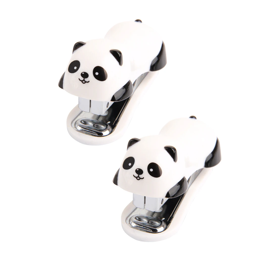 

2Pcs Cartoon Stapler Mini Portable Stapler Premium Manual Stapling Machine for School Office Home Use Student Stationery