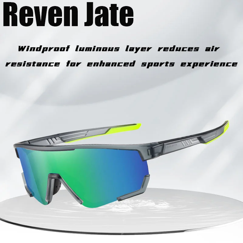 

Reven Jate S17103 Sports Sunglasses UV400 Bicycle Bike Glasses for Men And Women Lightweight Anti Glare Hiking Cycling Glasses