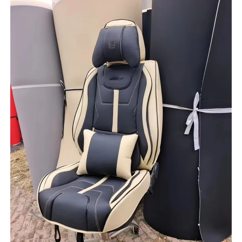 High Quality Four Seasons Wear Resistant Easy Clean Durable Leather Universal Full Set Car Seat Covers Fit Most Vehicles Auto In