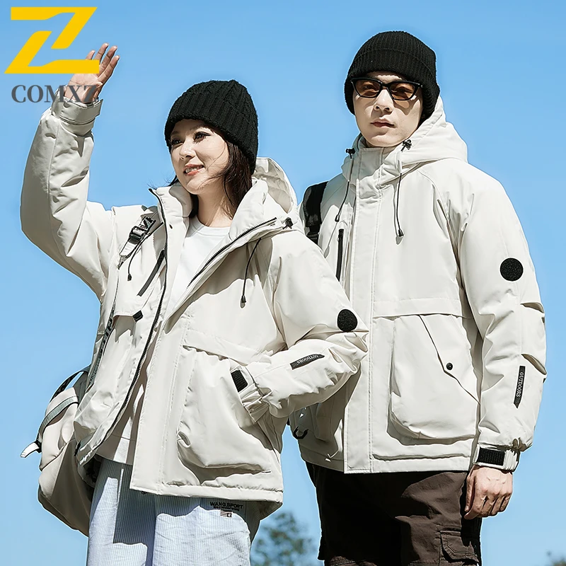 زوجين سترة قطن 2025 الخريف الشتاء الجرافين سميكة الدافئة مقنعين معطف باركر الترفيه في الهواء الطلق التخييم السفر سترة قطن #1
