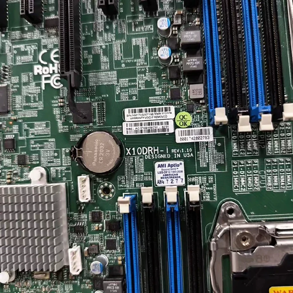 

For Supermicro Server motherboard Two-way Server E-ATX LGA2011 DDR4 Support C612 Xeon E5-2600 v3/v4 X10DRH-i