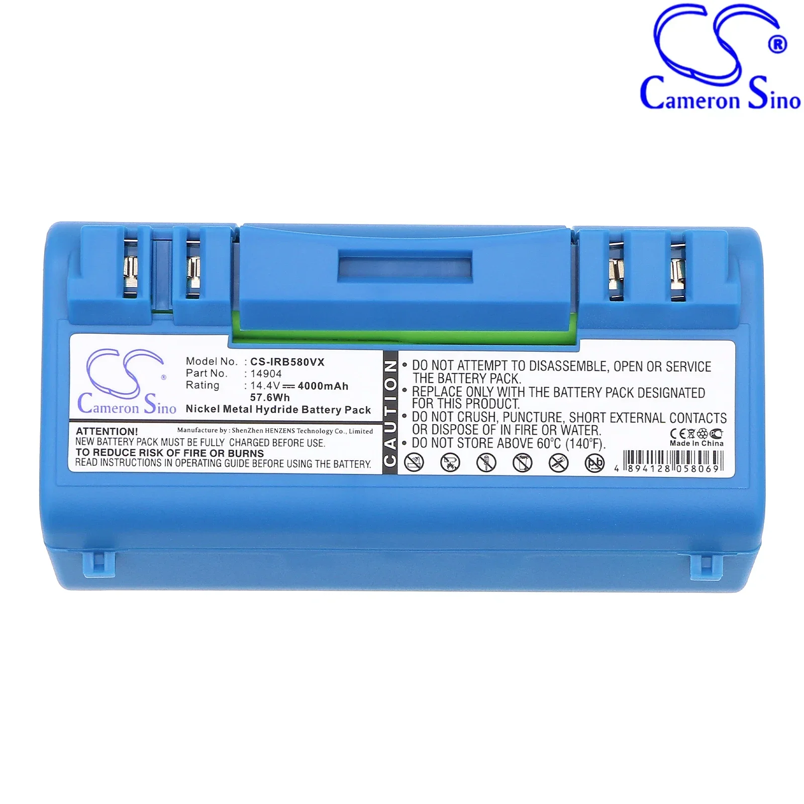 NEW  Replacement Rechargeable Battery for IRobot Scooba 5800/5900/5910/5930/5940/6000/330/350/340/390 14.4V 4000mAh