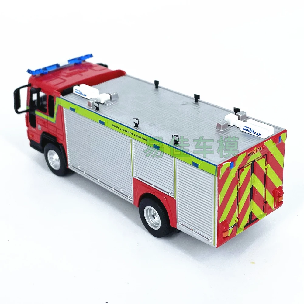 Diecast escala 1:64 reino unido 2000 volvo fl614 motor de bombeiros liga modelo de carro brinquedo colecionável presente lembrança exibição ornamento