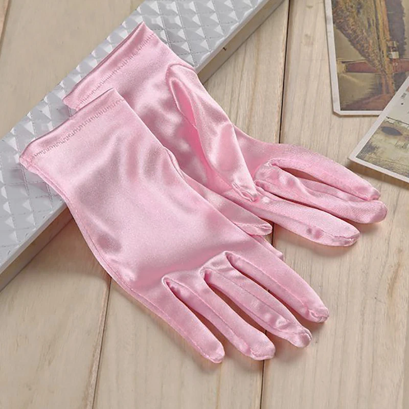 Guantes multicolores para mujer, manoplas femeninas de alta calidad para actuaciones en escenario, manoplas de boda, manoplas para bicicleta