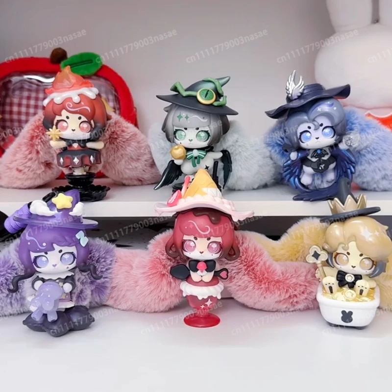 

New Cup Rabbits Wanted Witch Series Blind Box Vinyl Plush CupRabbits Mystery Box Anime Figure Bag Pendant Keychain Girl Boy Gift