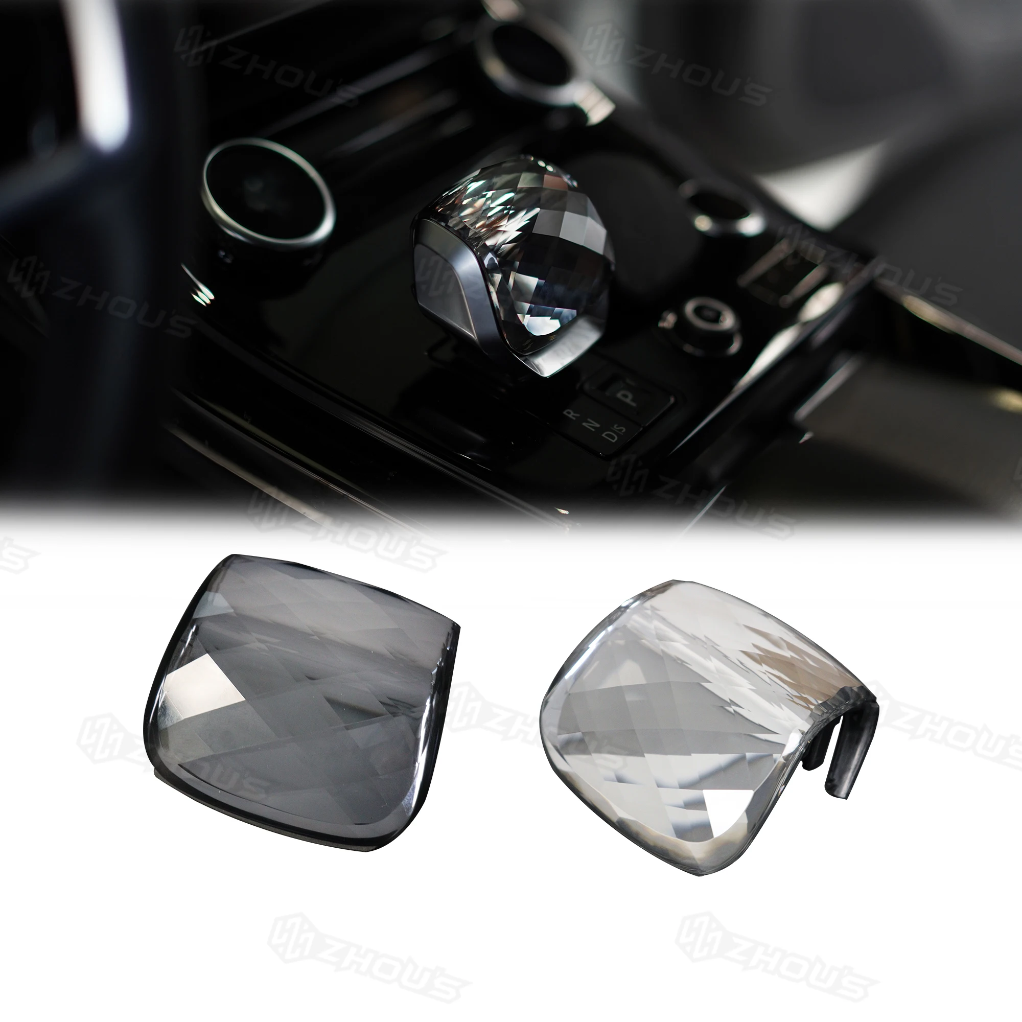 

For Auto Parts Interior Accessories Car Shift Knob Cover Replacement Crystal Gear Shift Knob For Range Rover Sport Interior Upgr