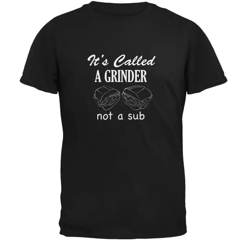 It's Called A Grinder Black Adult T Shirt