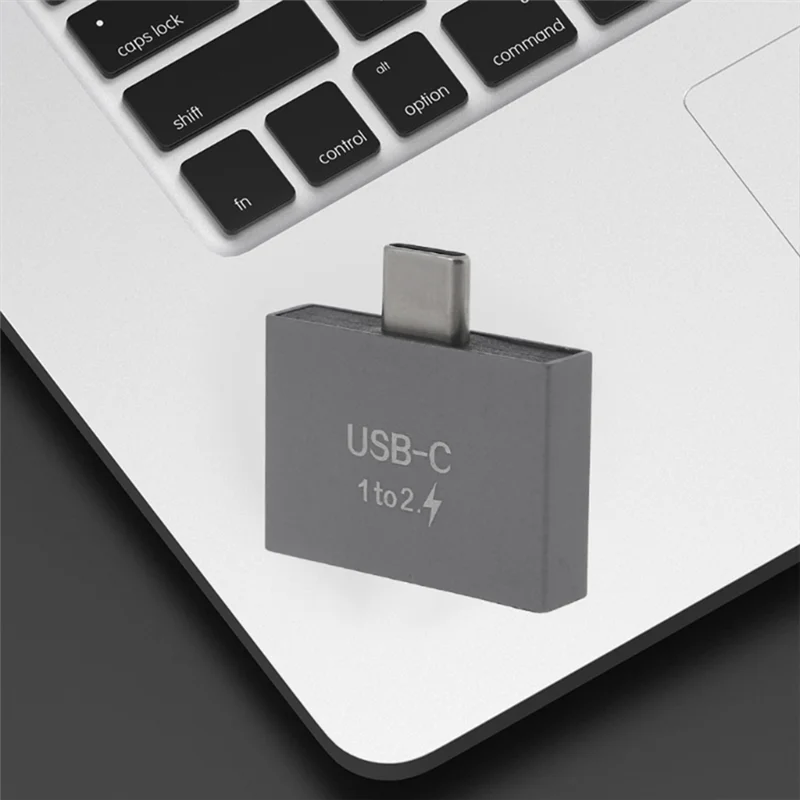 USB C Male To Dual USB C Female Splitter Converter Adapter Extension Connector for USB C PD Charger PC Laptop HOT