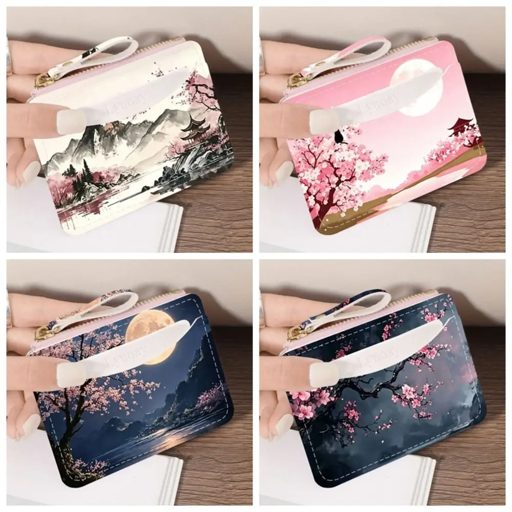 New PVC Credit Card Holder Roomy Small Card Case Slim Lightweight Zipper Wallet for Women Girls