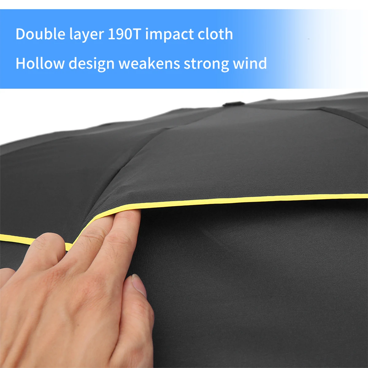 Extra Large Folding Umbrella 10 Ribs Thicken Double-Layer Anti-UV Golf Umbrella Windproof Storm-proof Umbrella for Women Men New
