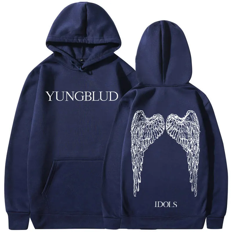 Yungblud IDOLS Wings Album Tour 2025 Hoodies Men Women Vintage Fashion Hooded Sweatshirts Hip Hop Oversized Pullovers Streetwear