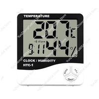 HTC-1 Digital Temperature and Humidity Monitor Hygrometer Clock Alarm/Alarm Clock Calendar HTC-1
