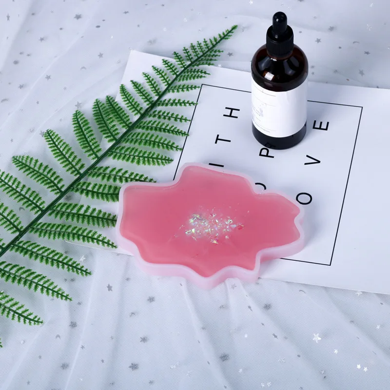 Resin Silicone Mold, Irregular Coasters & Pendants, Special Molds for Handmade DIY Display Stand Making