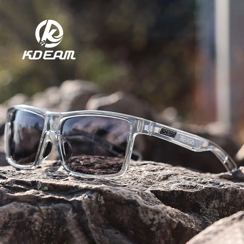 KDEAM Neue Große Größe Photochrome Polarisierte Männer Angeln Sonnenbrille Quadrat Sonnenbrille Frauen Fahrer Brille Übergroßen Breite 150mm