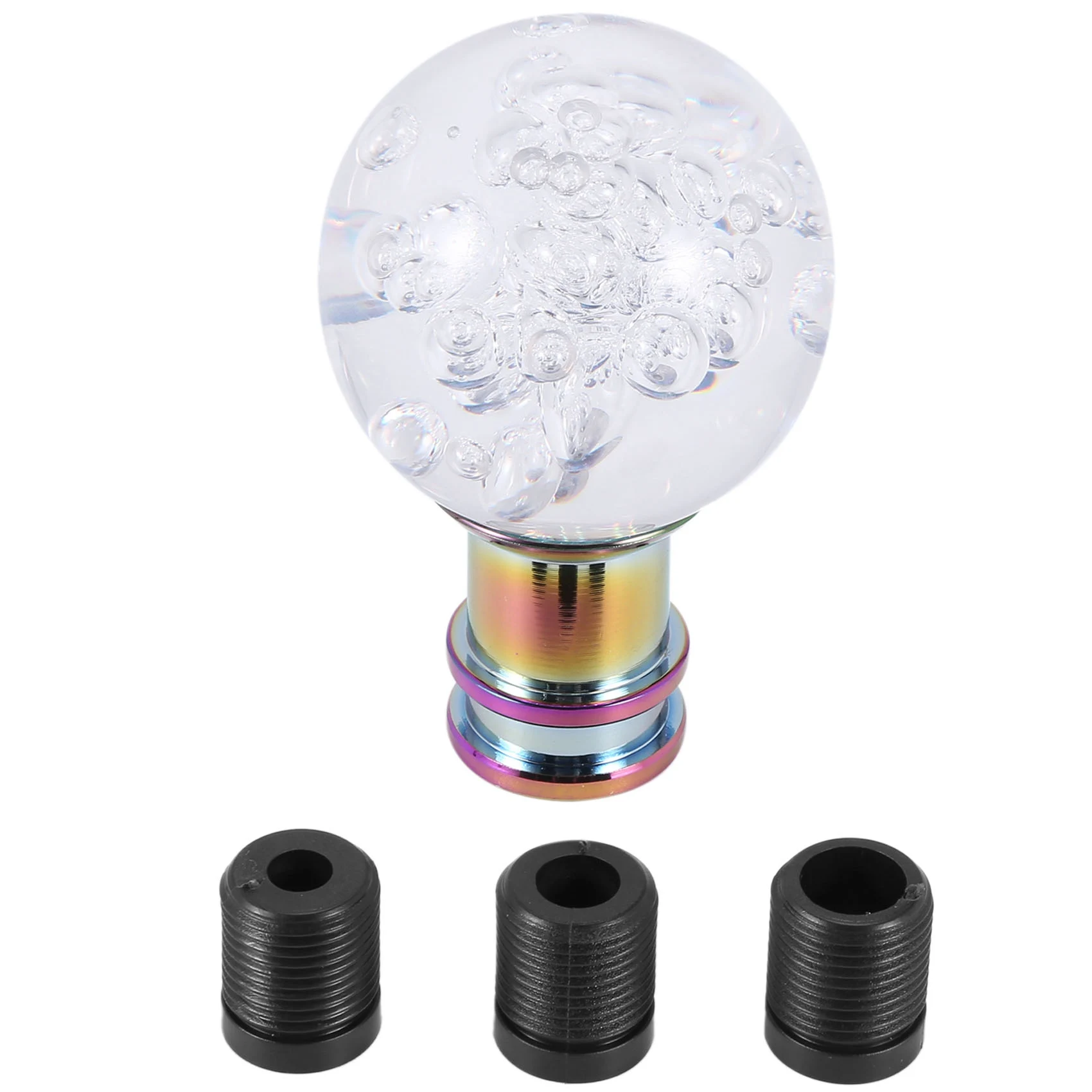 Universal Shift Knob Shift Lever Knob Acrylic Shift Knob Transparent Crystal Bubble Gear Shift Knob