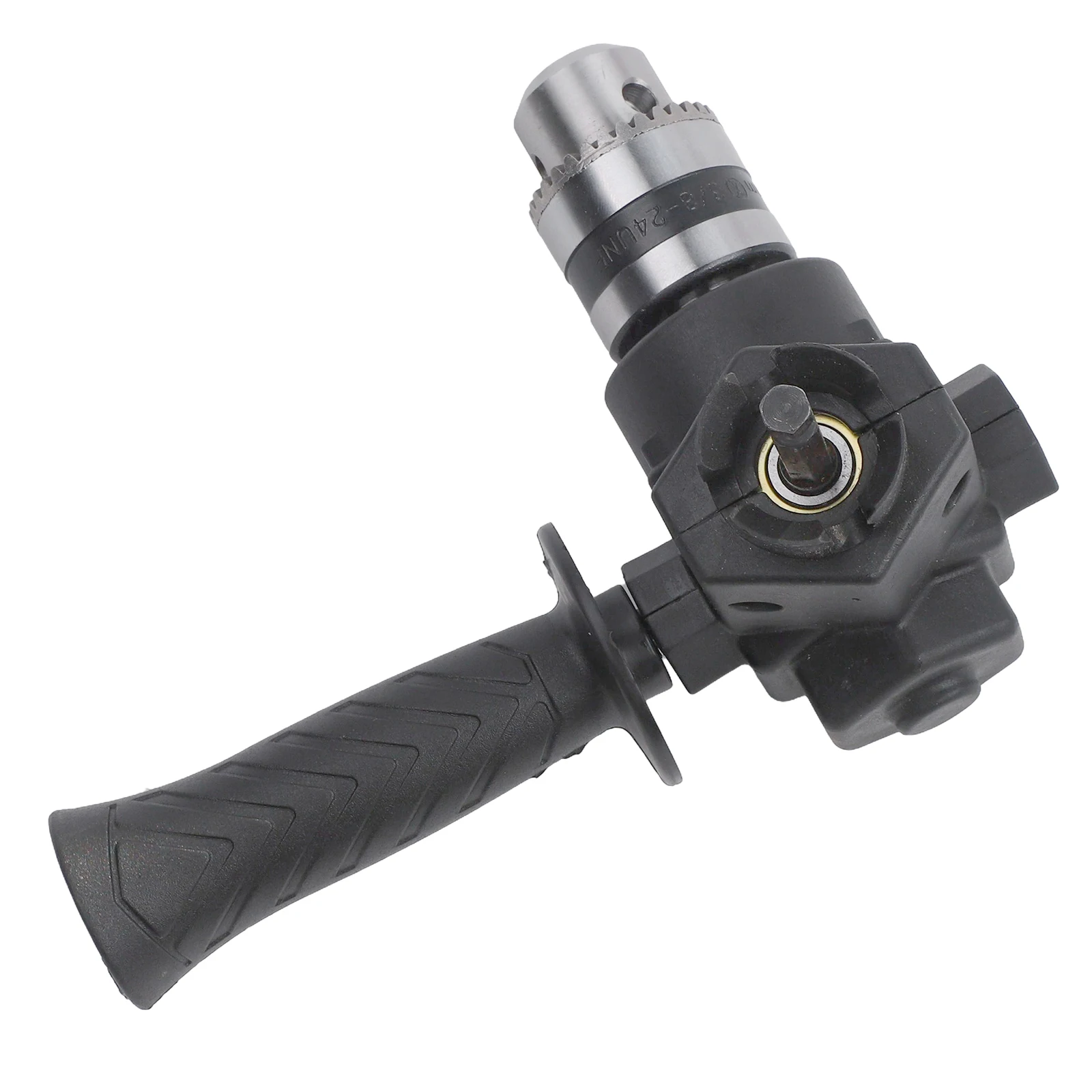 90 Degree Three Jaw Chuck Right Angle Drill Adapter Corner Bend Extension With Handle For Narrow Space Drilling Power Tool Acces
