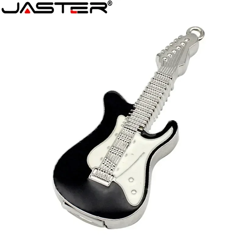 JASTER Metal Guitar USB Flash Drive Musical Guitar Model Pen Drive Memory Stick Pendrive 4GB 8G 16GB 32GB 64GB 128GB U Disk Gift