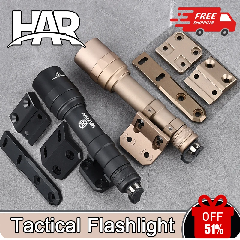 

Mlok Keymod Picatinny for M300C M600U Tactical Flashlight Hunting Weapon Gun Light Rifle AR15 Airsoft Scout Light Accessories SF