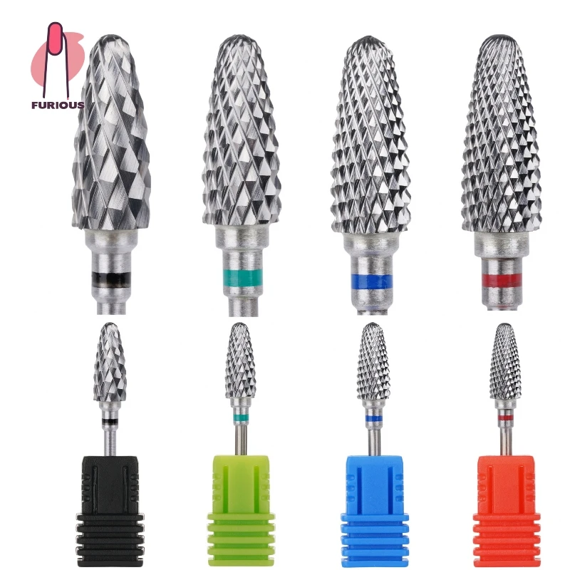 Professionelle Wolframcarbid Flamme Nagel Bohrer für Maniküre Pediküre Häutchen Entfernen Gel Polnisch Elektrische Zubehör Werkzeuge