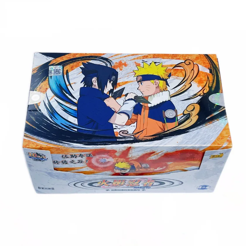 KAYOU Genuine Naruto Cards Box Anime Figure Card Booster Pack Sasuke Collection Flash Card Toy Birthday Christmas Gift for Kids