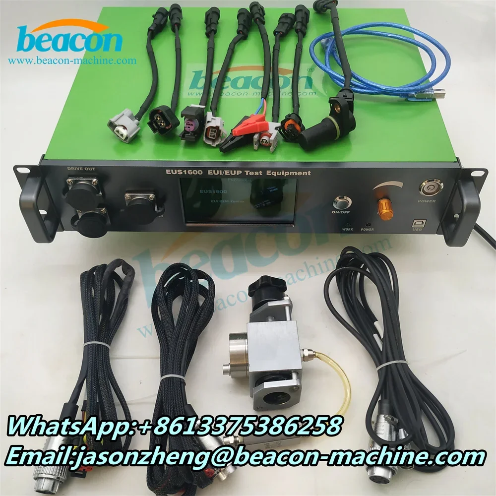 EUS1600 Auto Repair Common Rail Piezo Injector Eui Eup Heui Tester Test Bench With Bip Double Solenoid Valve