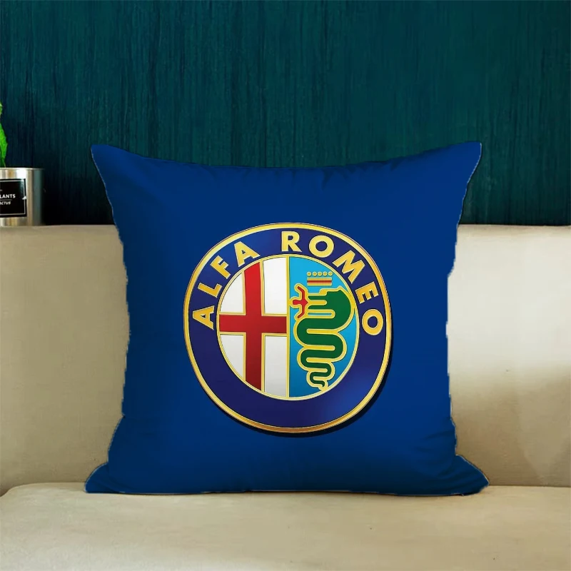 

A-Alfa Romeo Pillow Cover 45x45 Cushions Covers for Decorative Cushions Home Decoration Pillowcase 40x40 Cushion Cover 45*45