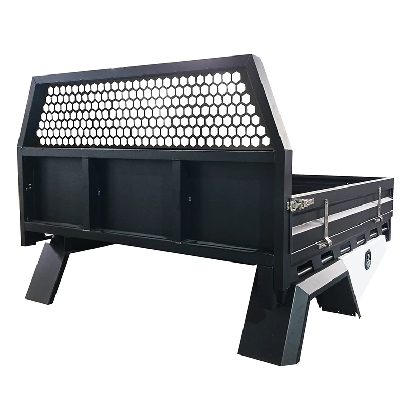 Aluminum Ute Tray Single Dual Cab Heavy Duty Flatbed Truck Tray with Toolbox