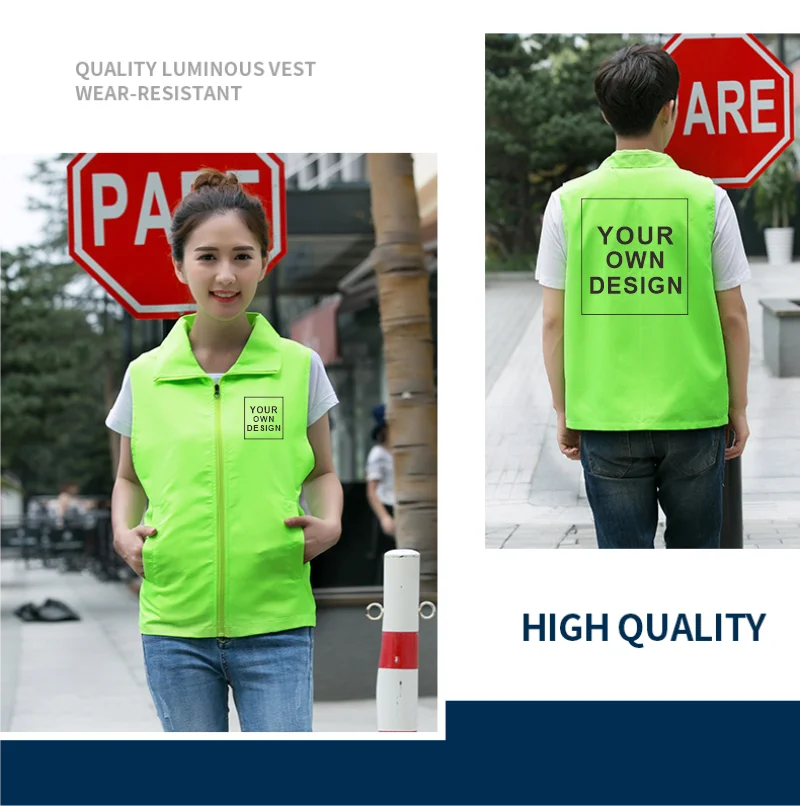 Summer New Style Sleeveless Thin Breathable Vest Event Volunteer Vest Universal Men And Women Customized Company Brand Logo 2024