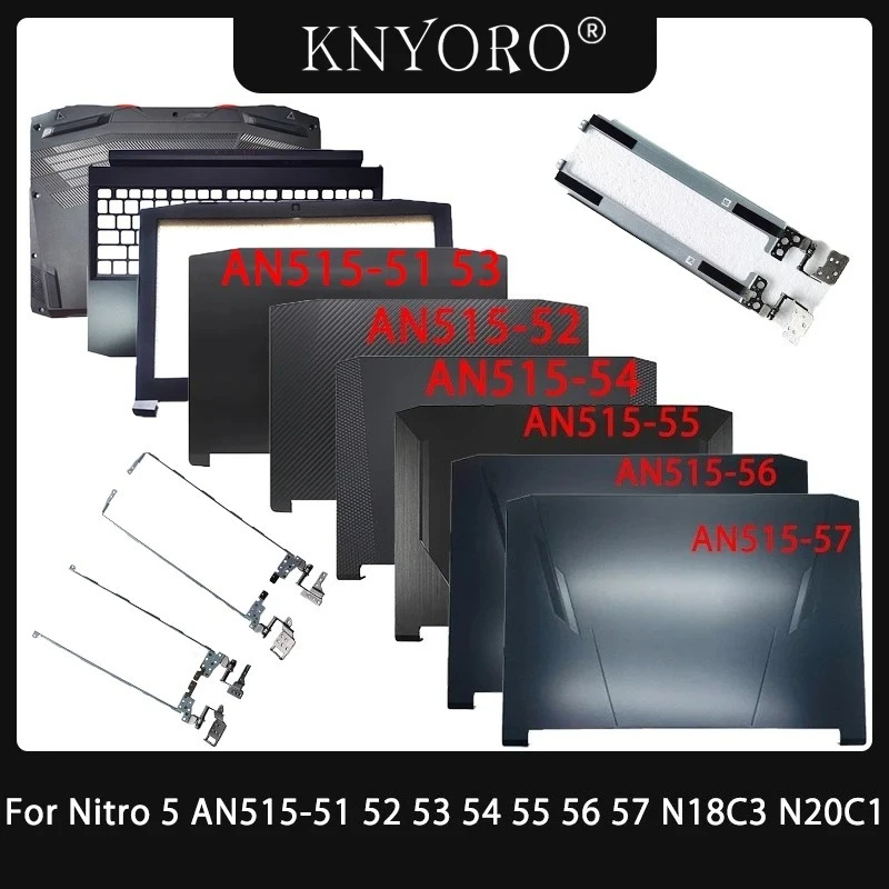 NEW For Nitro 5 AN515-51 AN515-52 53 54 55 56 AN515-57 Case Laptop Back Cover Front Frame LCD Hinges Nitro 5 Accessories 15.6