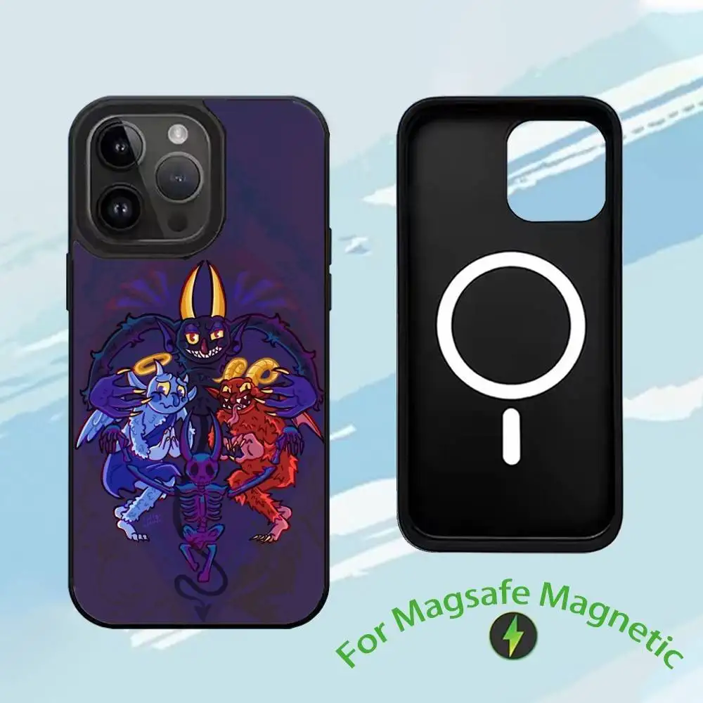 Game P-Popular Cuphead  Phone Case For iPhone17,16,15,14,13,12,11,Plus,Pro,Max For Magsafe  Wireless Charging case